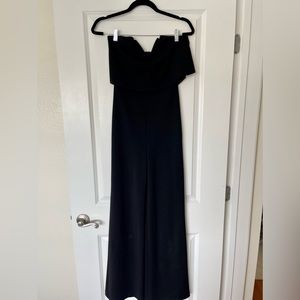 Black Strapless Jumpsuit